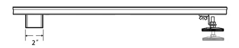 OFFSET OUTLET LINEAR DRAIN
